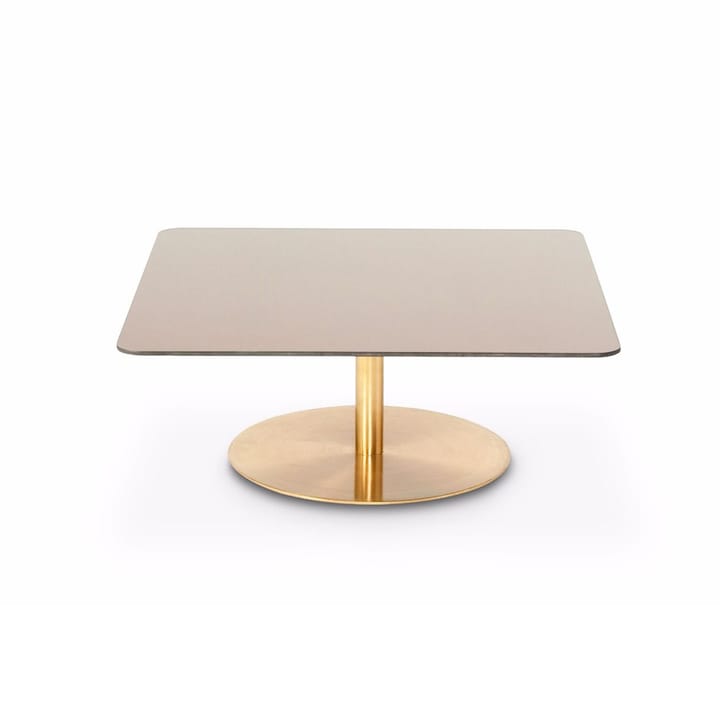 Stolik kawowy Flash 80x80 cm - Statyw miedziano-mosiężny - Tom Dixon