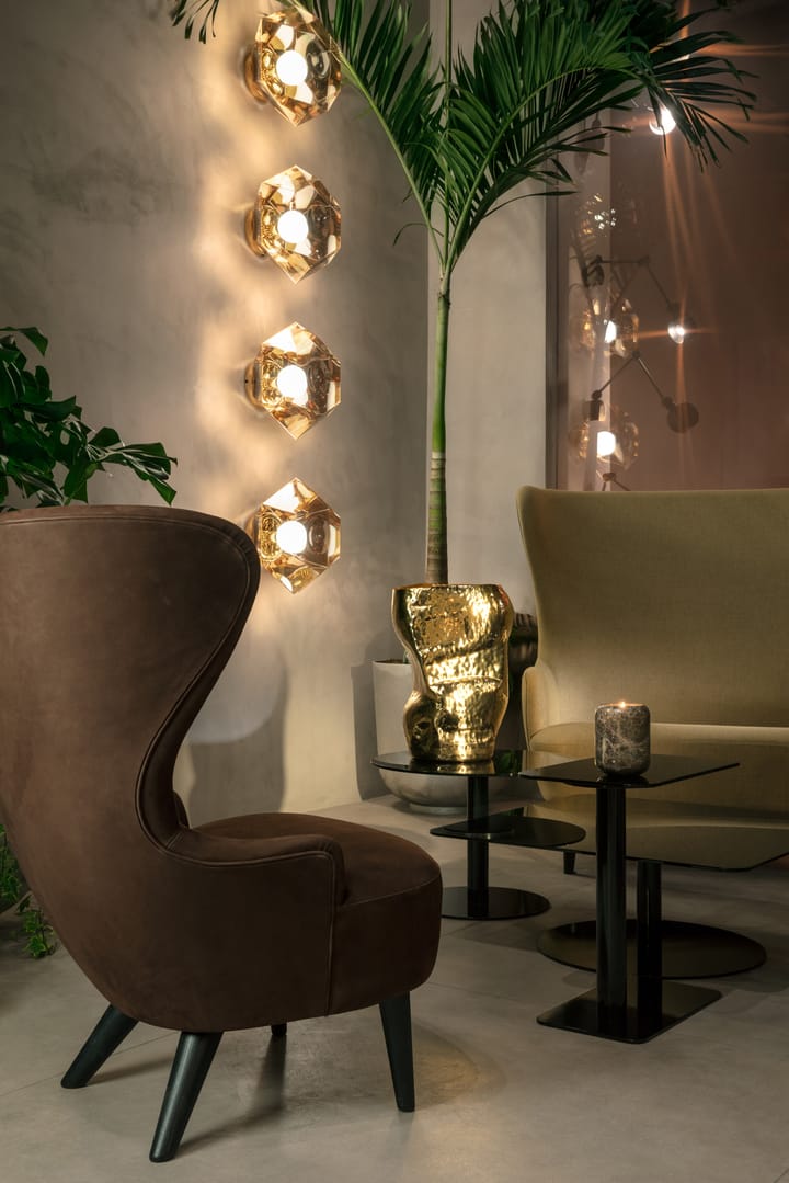 Stolik kawowy okrągły Flash, Czarny-czarny statyw Tom Dixon
