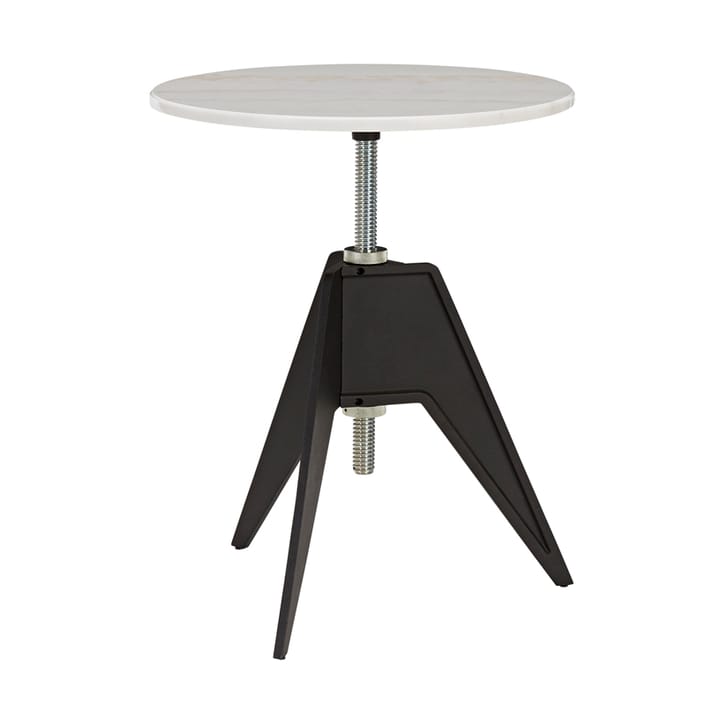 Stolik kawowy Screw Ø60 cm - Biały marmur-żeliwo - Tom Dixon