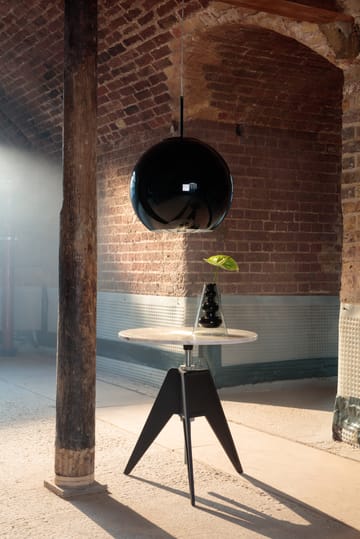 Stolik kawowy Screw Ø60 cm - Biały marmur-żeliwo - Tom Dixon