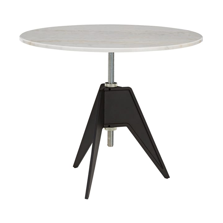Stolik kawowy Screw Ø60 cm - Biały marmur-żeliwo - Tom Dixon