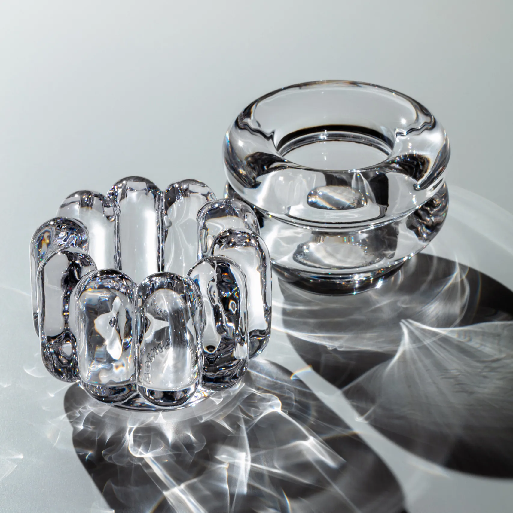 Świecznik Press Vertical, Przezroczysty Tom Dixon