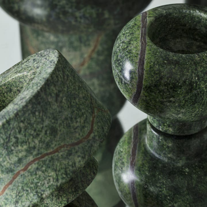 Świecznik Stone 5-częściowy, Zielony Tom Dixon