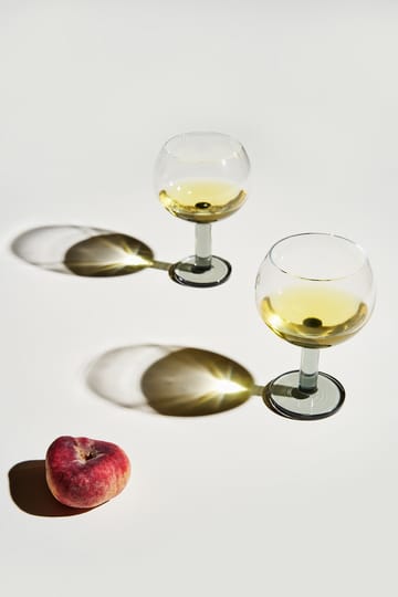 Szklanka na nodze Puck Balloon 450 ml 2-pak - Clear-smoke - Tom Dixon