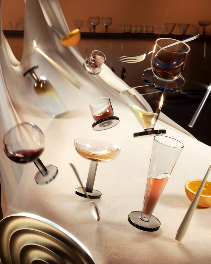 Szklanka na nodze Puck Balloon 450 ml 2-pak, Clear-smoke Tom Dixon