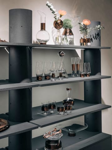Szklanki do napojów Tank High Ball 380 ml 2-pak - Przezroczysty-miedziany - Tom Dixon