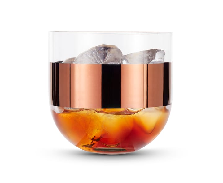 Szklanki do whiskey Tank 300 ml 2-pak, Przezroczysty-miedziany Tom Dixon