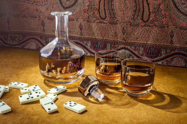 Szklanki do whiskey Tank 300 ml 2-pak, Przezroczysty-miedziany Tom Dixon