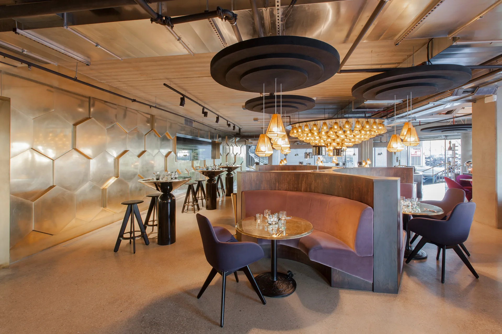 Taboret barowy Slab 76 cm, Czarny dąb Tom Dixon