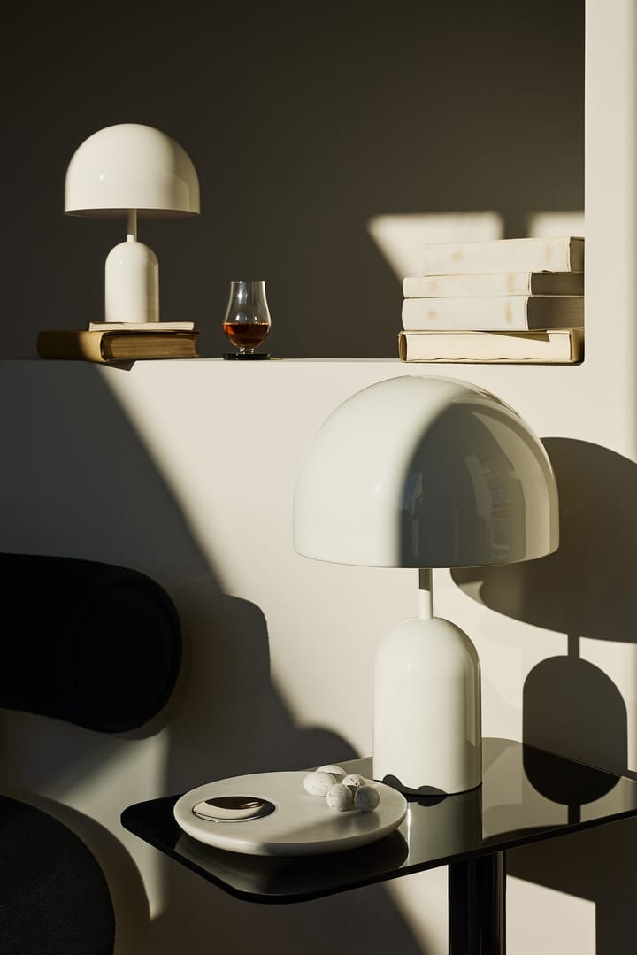 Taca do serwowania Stone Ø22 cm, Biały marmur-srebro Tom Dixon