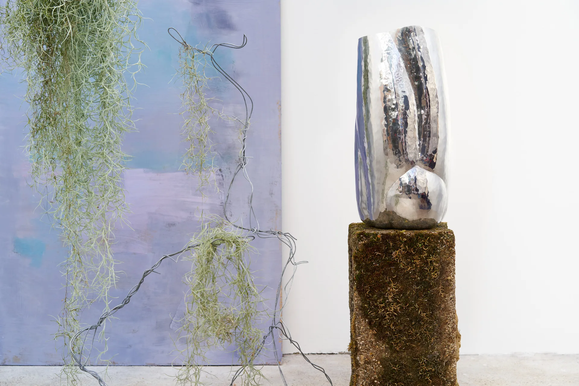 Wysoki wazon Cloud, Srebrny Tom Dixon