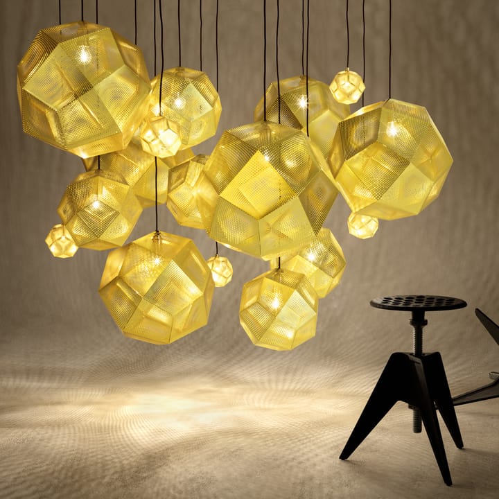 Żyrandol Etch 50 cm, Mosiądz Tom Dixon