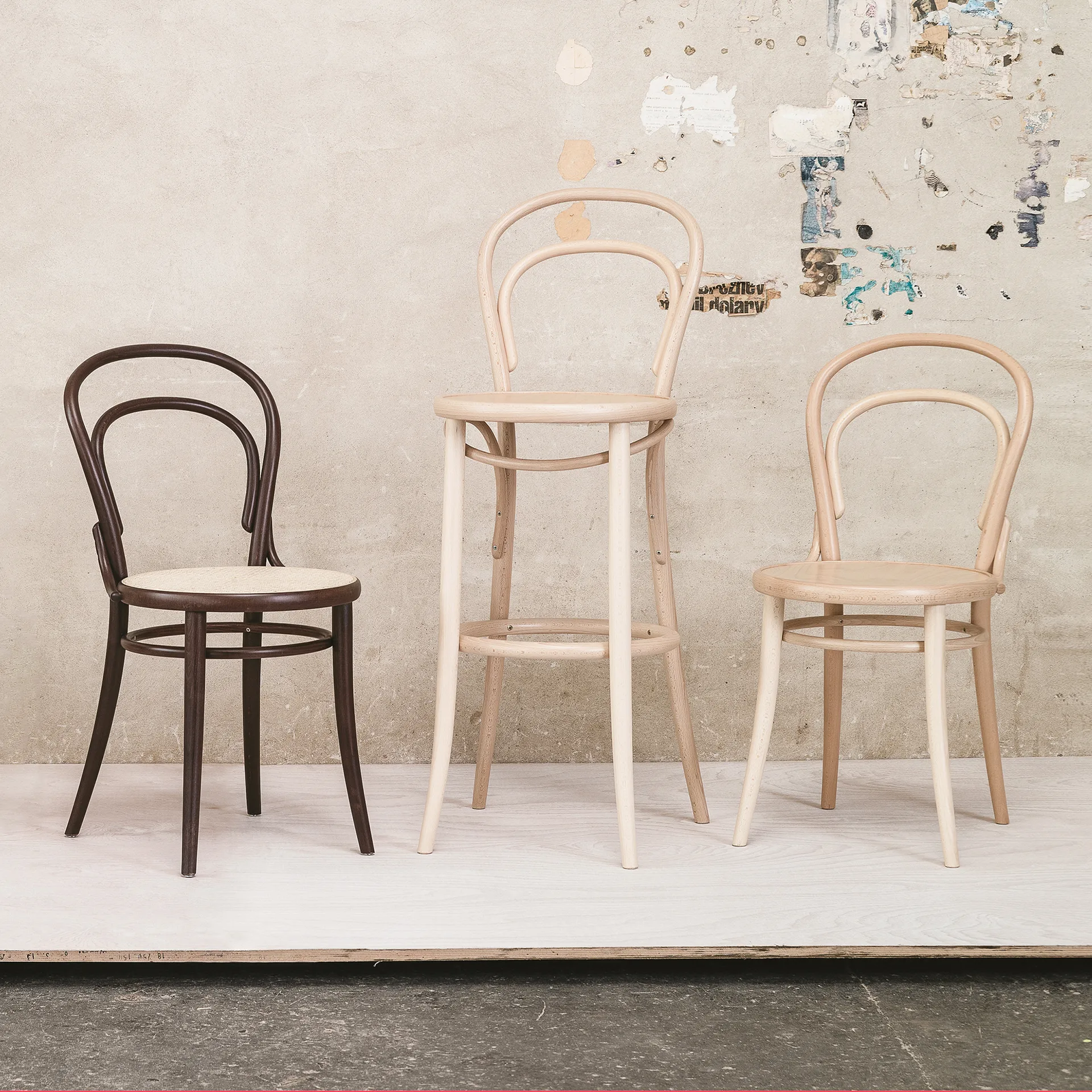 Ton no.14 krzesło, Lakier bezbarwny z drzewa bukowego-New Fanérsits TON