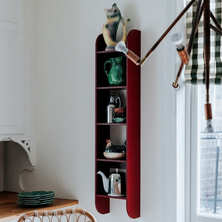 Flaneaur półka ścienna 27x128 cm, Burgundy TÔNN furniture