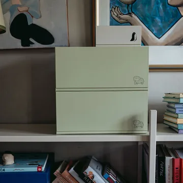 Pac box pudełko do przechowywania - TÔNN x MAJASBOK Elderflower green, 2 szt. - TÔNN furniture