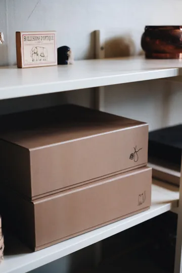 Pac box pudełko do przechowywania - TÔNN x MAJASBOK Mocca, 32,5×10,5×30 cm, 2 szt. - TÔNN furniture