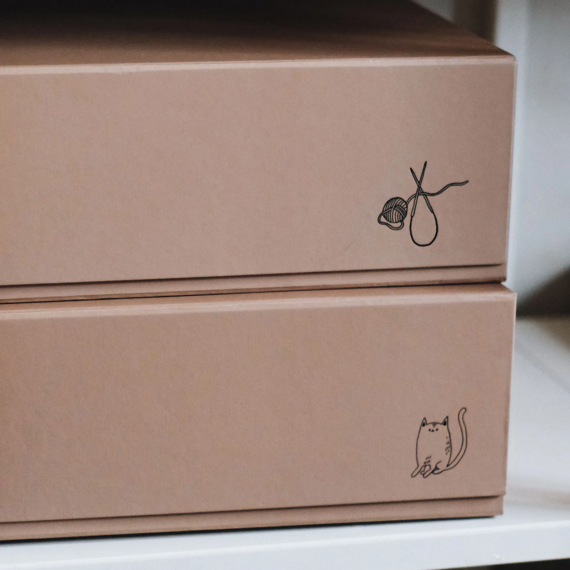 Pac box pudełko do przechowywania, TÔNN x MAJASBOK Mocca, 32,5×10,5×30 cm, 2 szt. TÔNN furniture