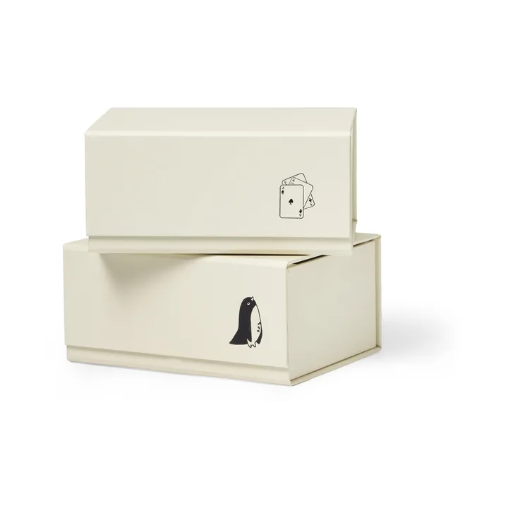 Pac box pudełko do przechowywania - TÔNN x MAJASBOK Off-white, 2 szt. - TÔNN furniture