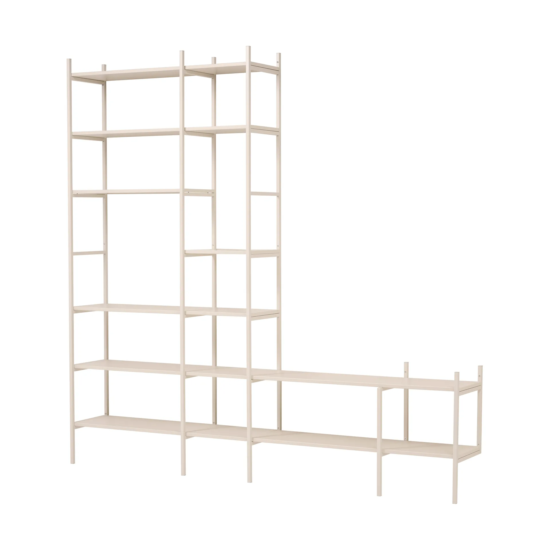 Portal półka TV, Off white, 244 cm,  TÔNN furniture