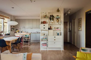 Portal regał na książki 123 cm - Off-white - TÔNN furniture