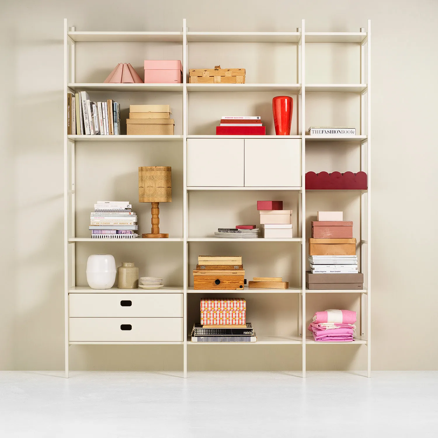 Portal regał na książki 158 cm - Off-white,  TÔNN furniture