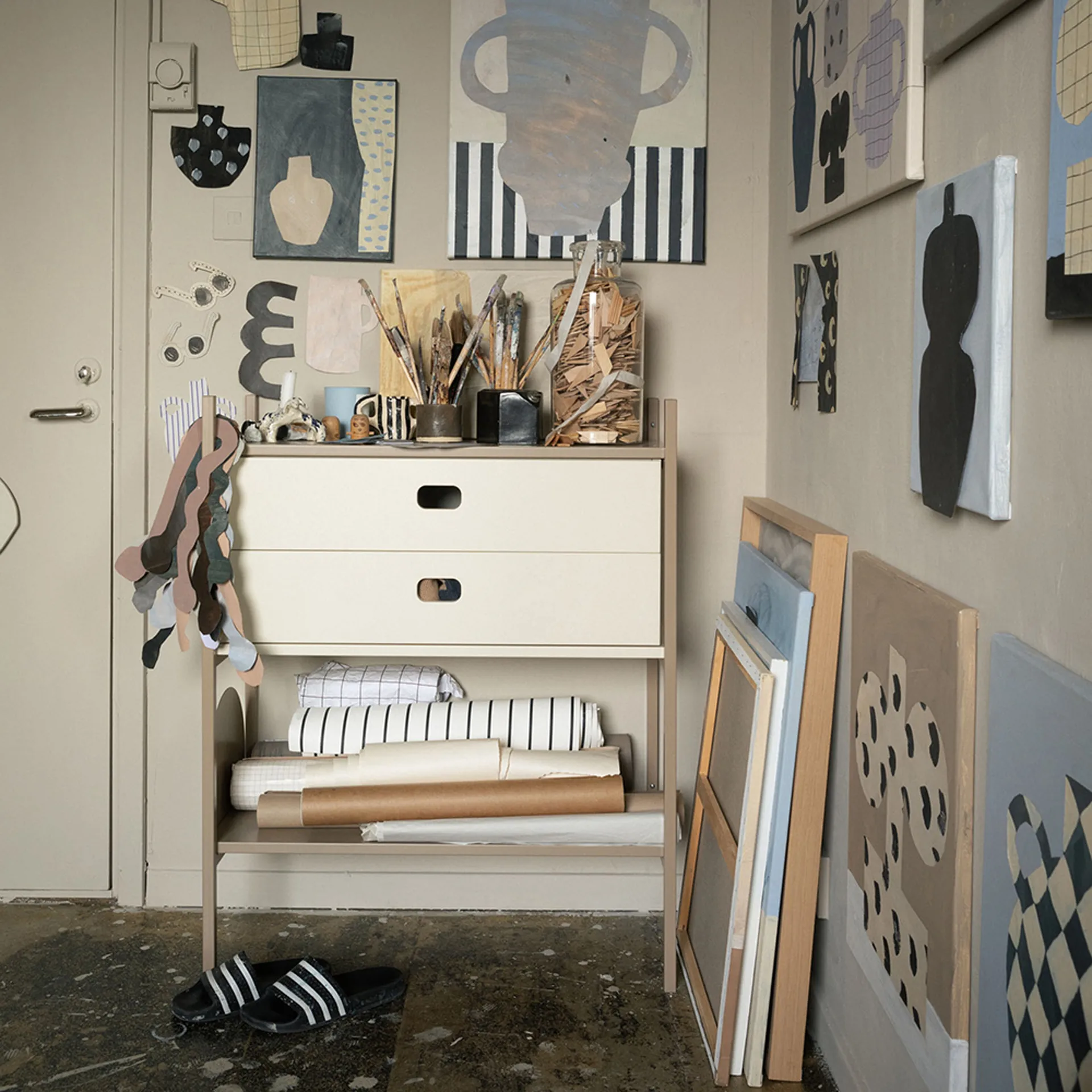 Portal regał small, Camel, 80 cm,  TÔNN furniture