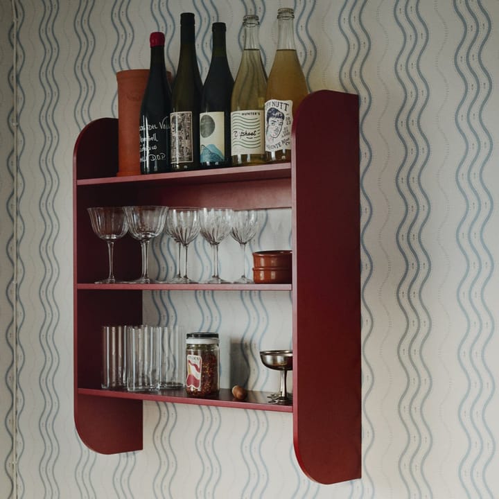 Strapats półka ścienna 62x73,6 cm, Burgundy TÔNN furniture