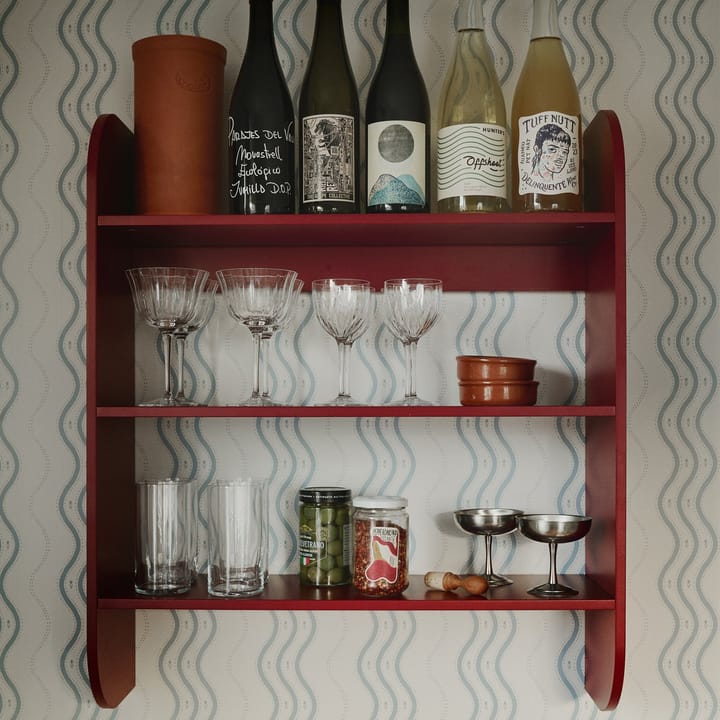 Strapats półka ścienna 62x73,6 cm, Burgundy TÔNN furniture