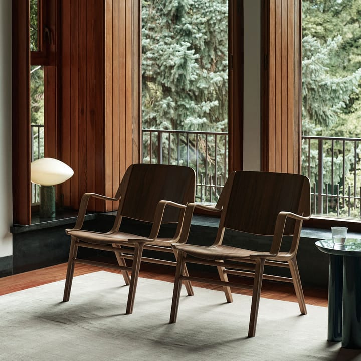 AX HM11 Lounge Chair z podłokietnikami, Walnut-oak &Tradition