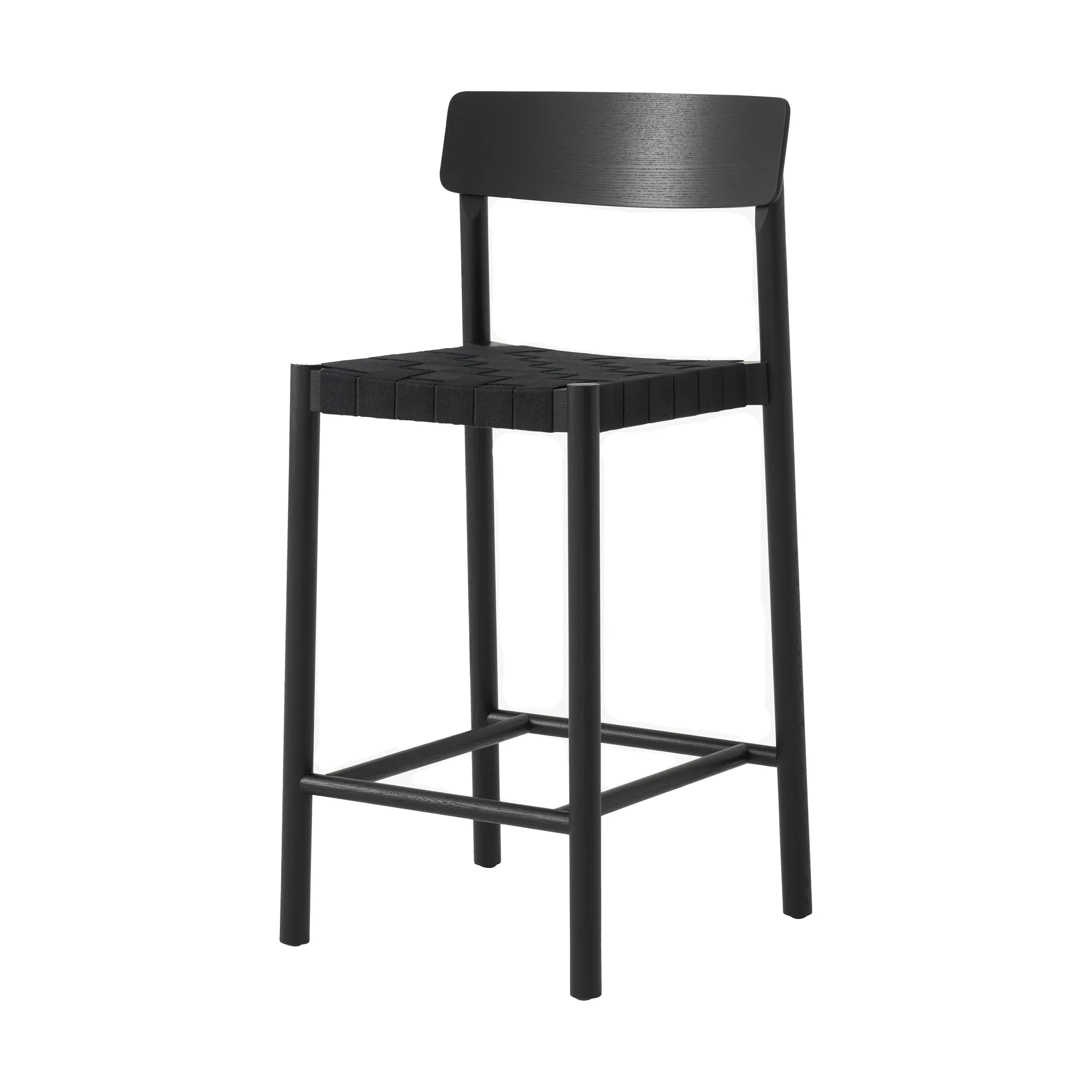 Betty TK12 Counter Chair stołek barowy 65 cm, Czarny len-jesion lakierowany na czarno &Tradition