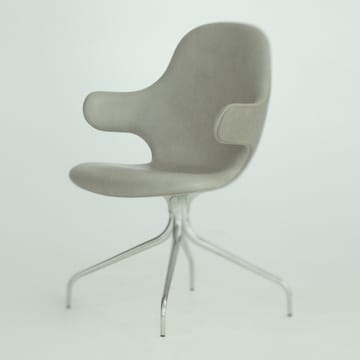 Catch JH2 krzesło biurowe - tkanina remix 242 beige/grey, stojak obrotowy czarny - &Tradition