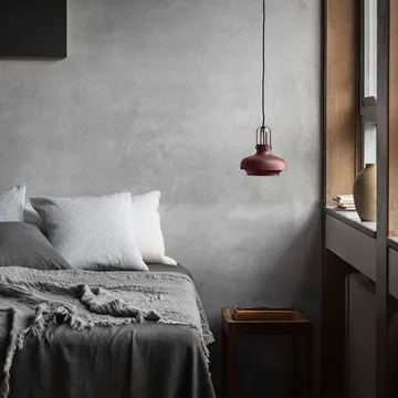 Collect SC28 Poduszka Boucle 50x50 cm - ivory & granite (ciemny szary) - &Tradition