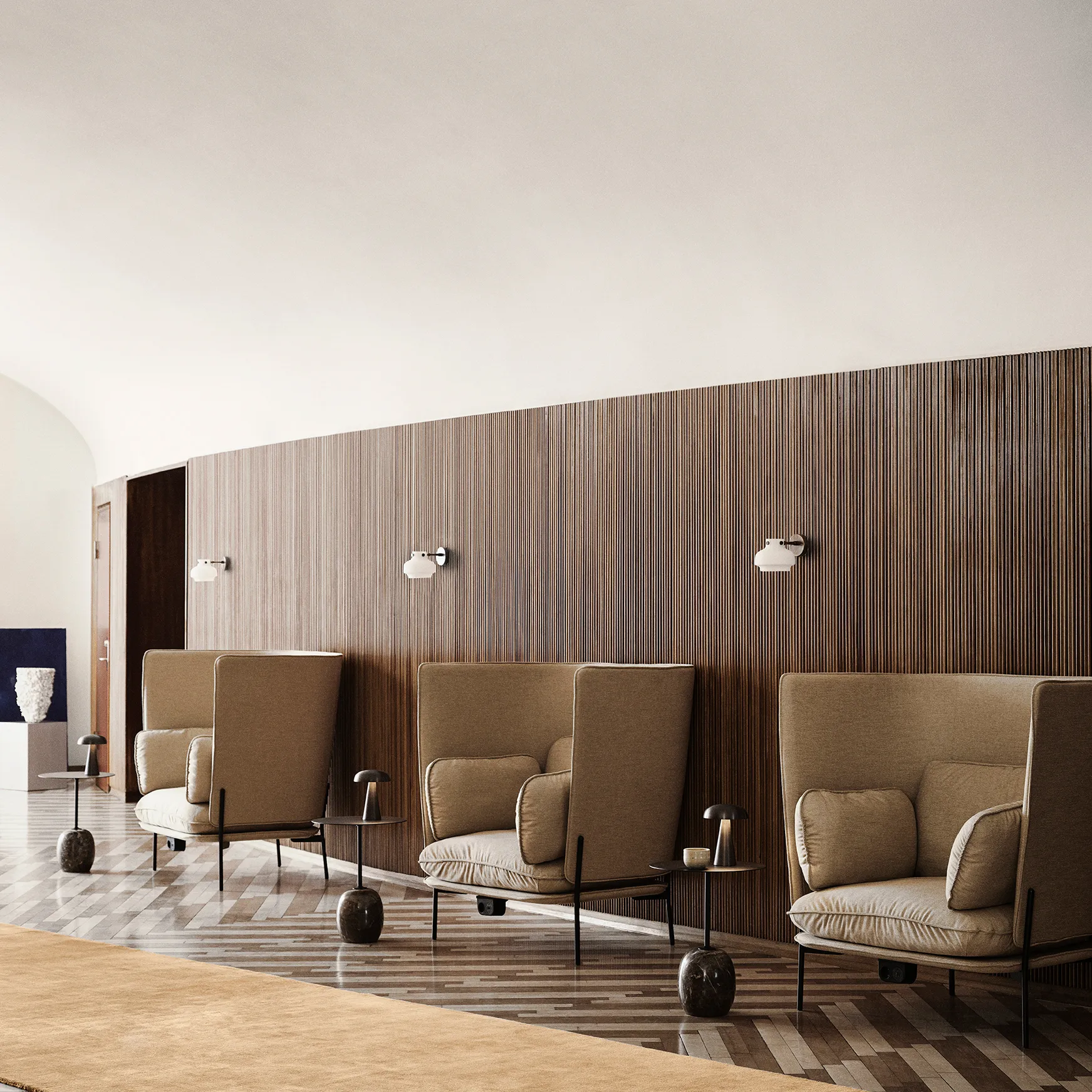 Copenhagen lampa ścienna SC54, bronzed brass &Tradition