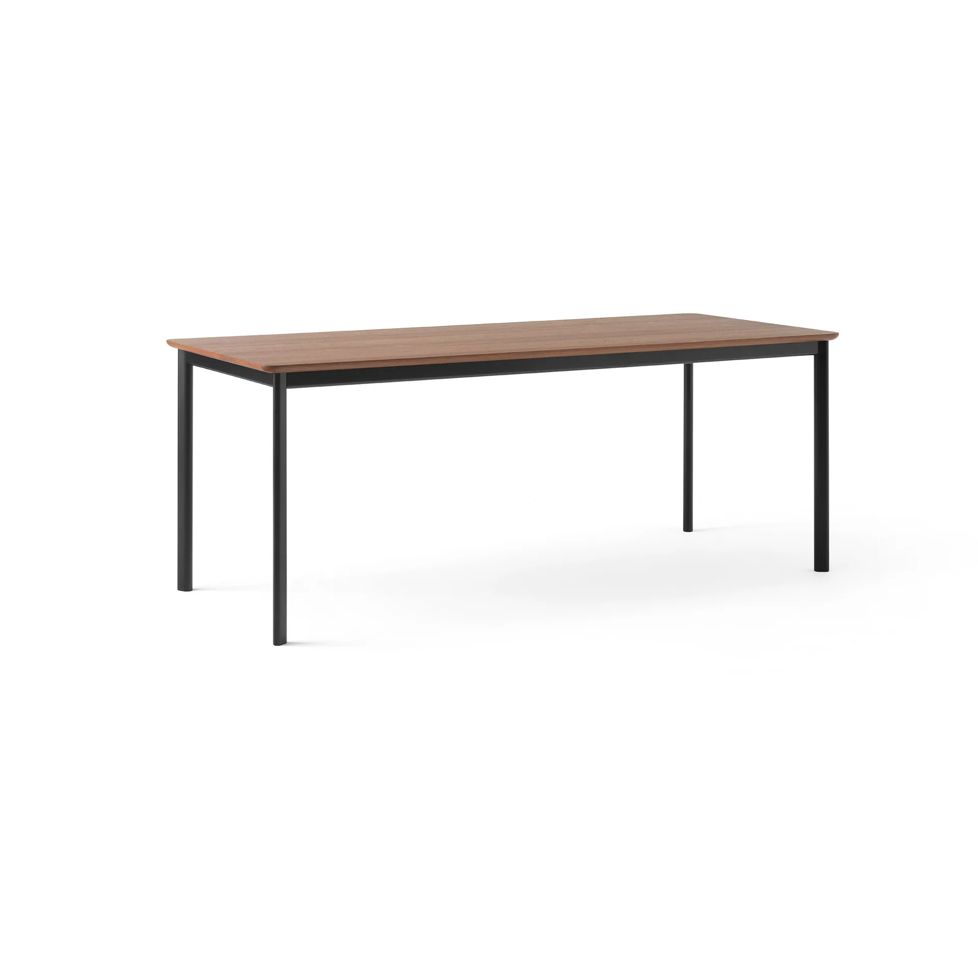 Drip HW116 stół do jadalni 83x193 cm, Black frame-clear lacq. walnut &Tradition