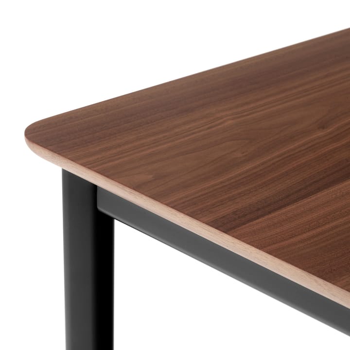 Drip HW116 stół do jadalni 83x193 cm, Black frame-clear lacq. walnut &Tradition