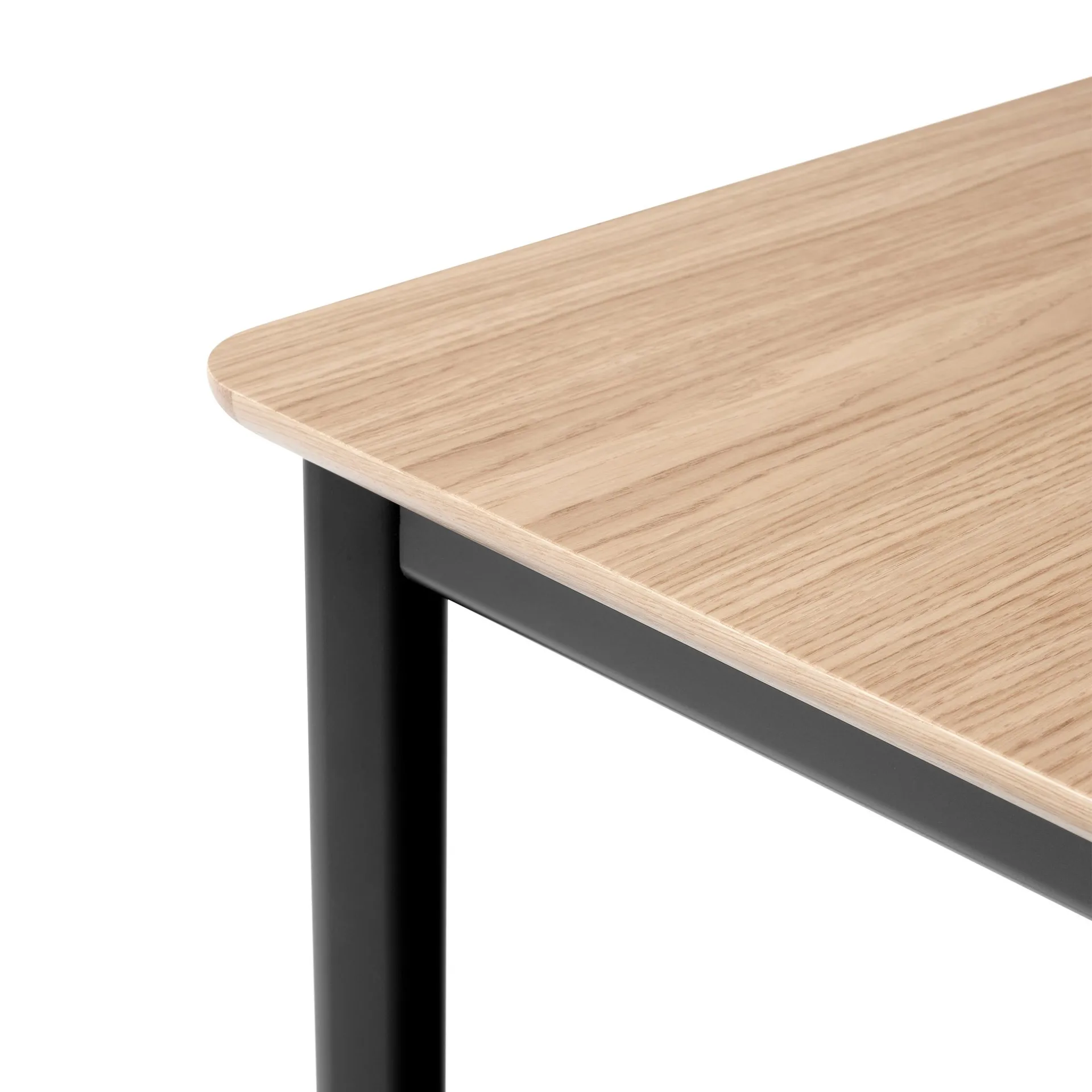 Drip HW117 stół do jadalni 103x253 cm, Black frame-clear lacq. oak &Tradition