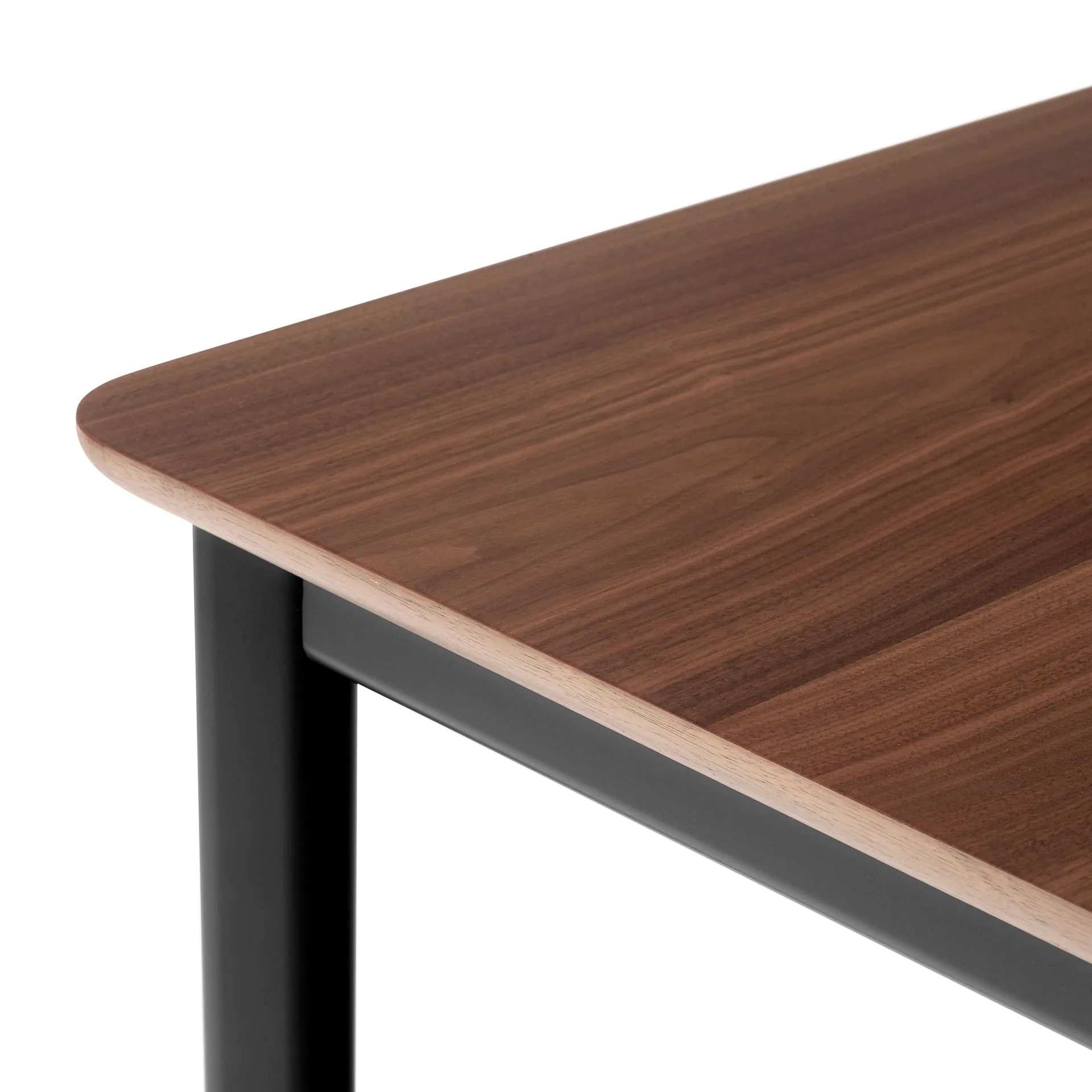 Drip HW117 stół do jadalni 103x253 cm, Black frame-clear lacq. walnut &Tradition