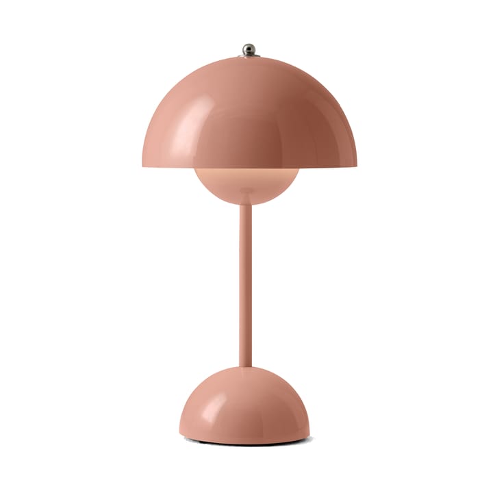 Flowerpot bezprzewodowa lampa stołowa VP9, beż, czerwień &Tradition