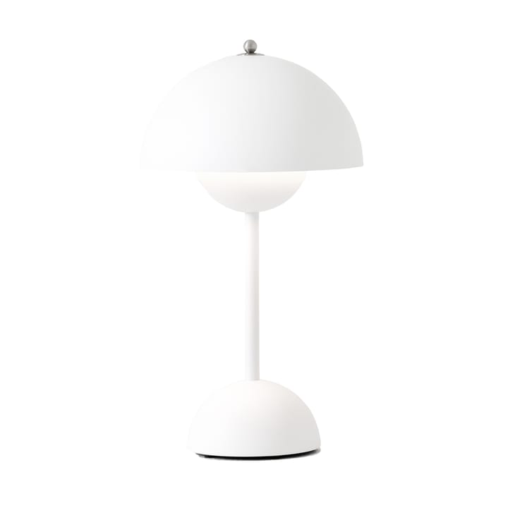 Flowerpot bezprzewodowa lampa stołowa VP9, Biała matowa &Tradition