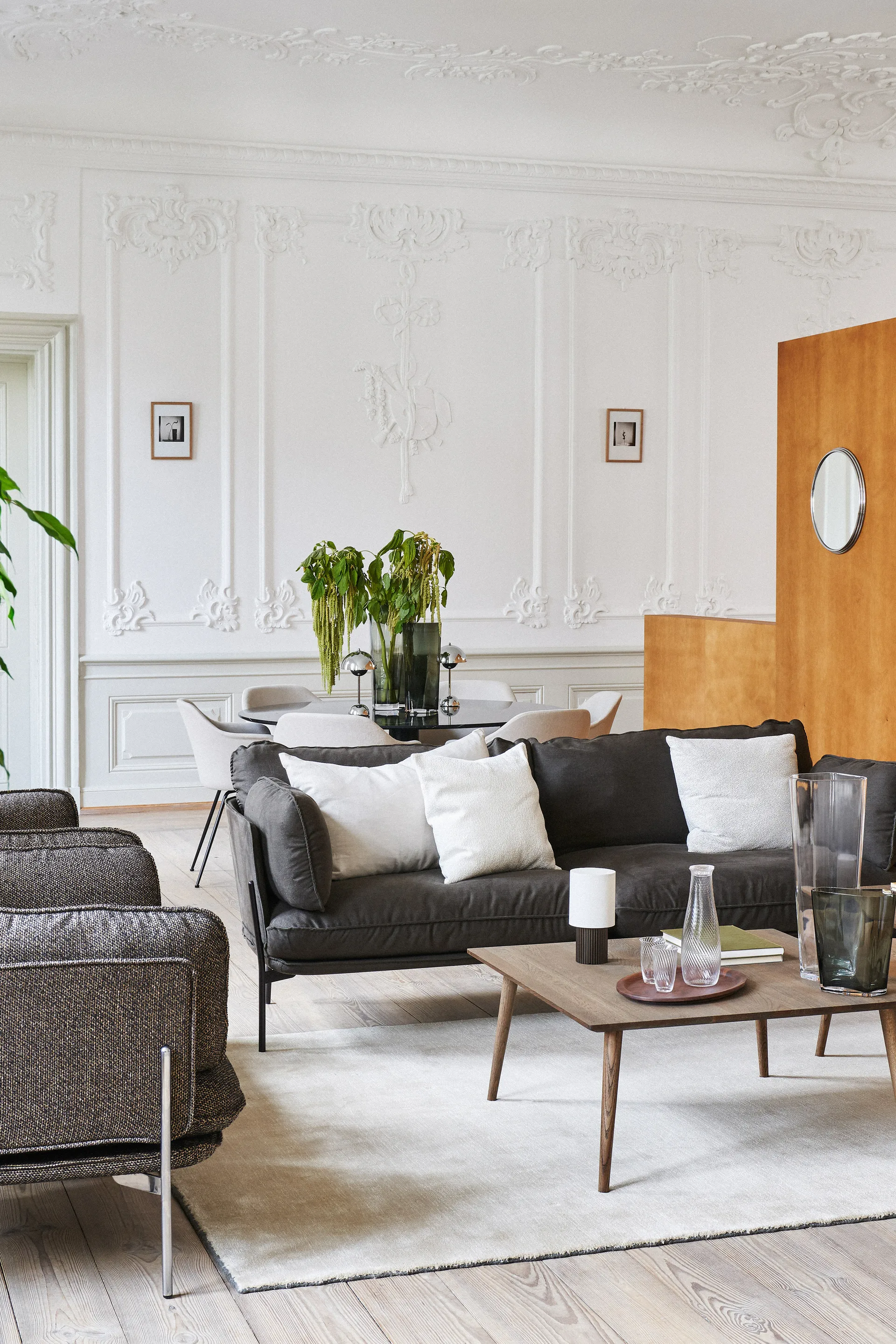 Flowerpot bezprzewodowa lampa stołowa VP9, Chrome &Tradition