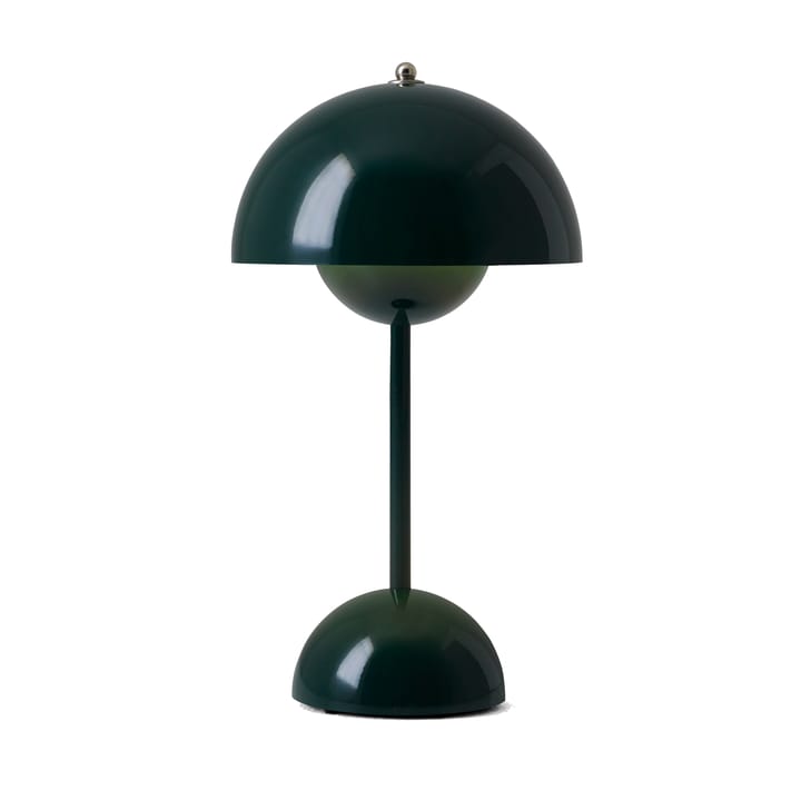 Flowerpot bezprzewodowa lampa stołowa VP9 - ciemna zieleń - &Tradition