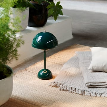 Flowerpot bezprzewodowa lampa stołowa VP9 - ciemna zieleń - &Tradition