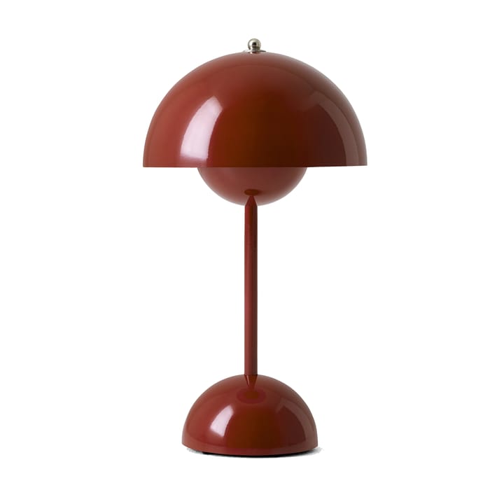 Flowerpot bezprzewodowa lampa stołowa VP9 - czerwień, brąz  - &Tradition