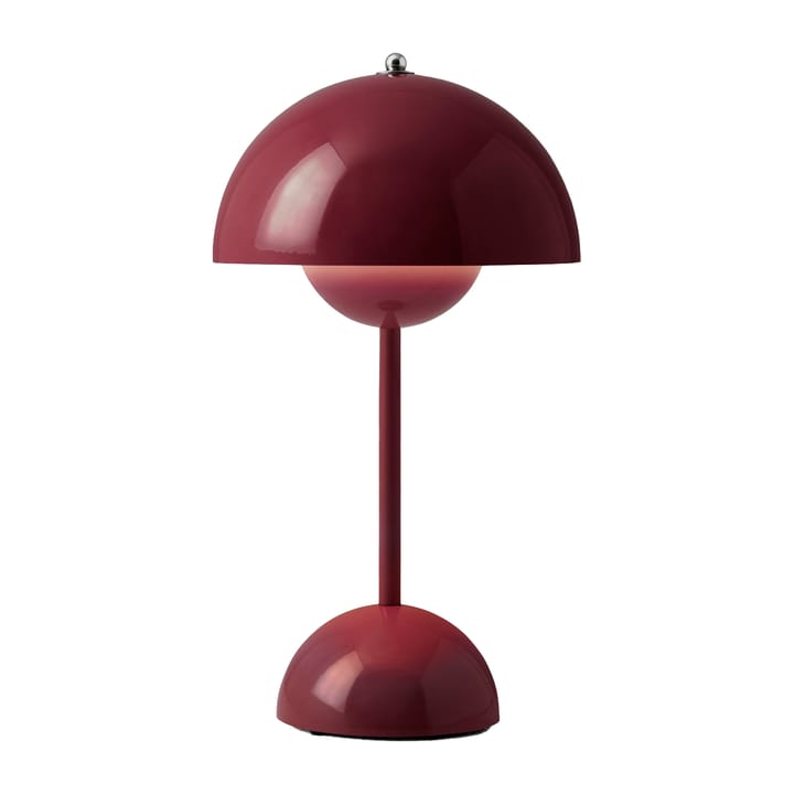 Flowerpot bezprzewodowa lampa stołowa VP9, Dark plum &Tradition