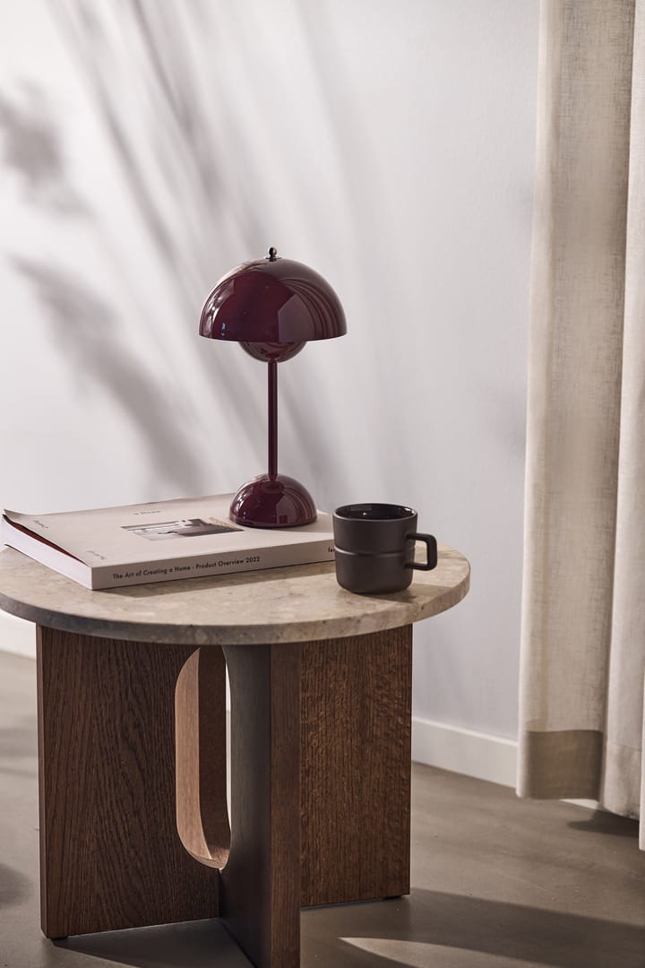 Flowerpot bezprzewodowa lampa stołowa VP9, Dark plum &Tradition
