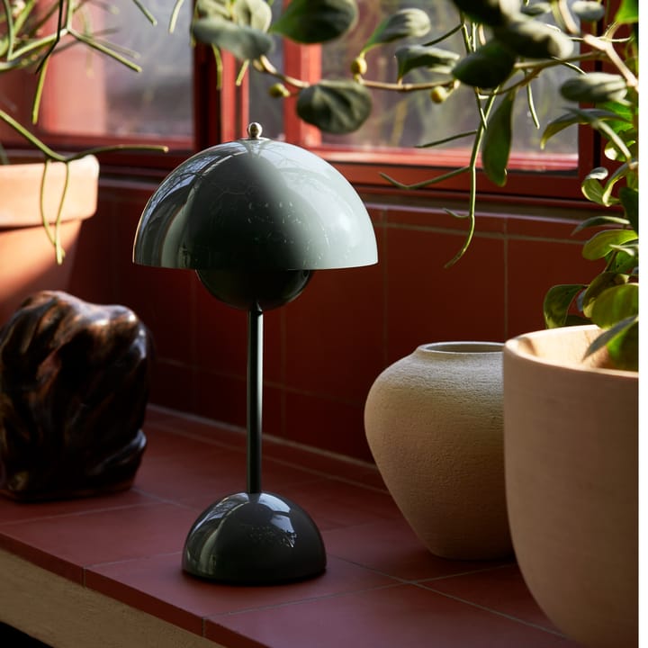 Flowerpot bezprzewodowa lampa stołowa VP9, Stone blue &Tradition