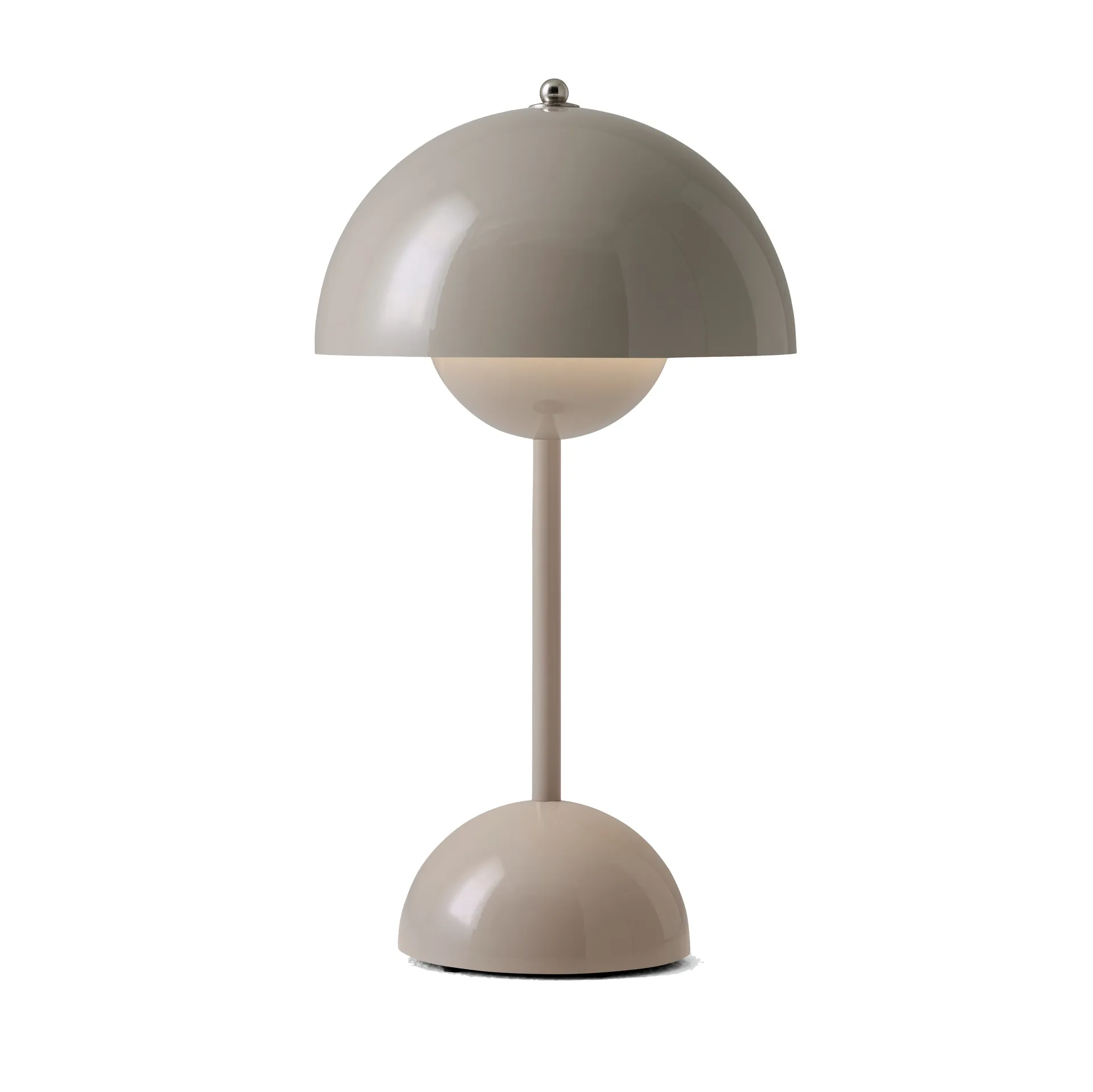 Flowerpot bezprzewodowa lampa stołowa VP9, Szaro-beżowa &Tradition