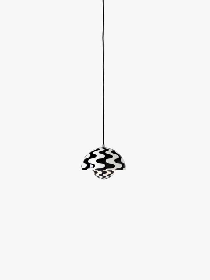 Flowerpot VP1 wisząca lampa, Black-white pattern (czarnobiała) &Tradition