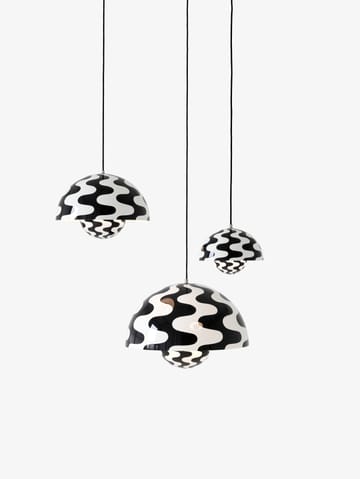 Flowerpot VP1 wisząca lampa - Black-white pattern (czarnobiała) - &Tradition
