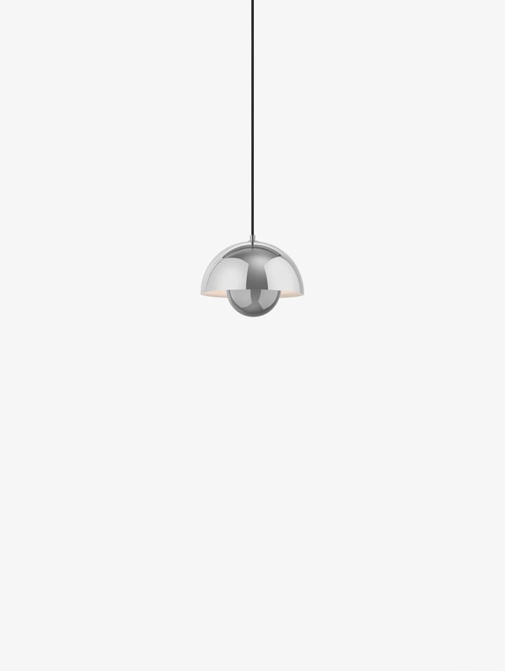 Flowerpot VP1 wisząca lampa, Chrome-plated (chrom) &Tradition